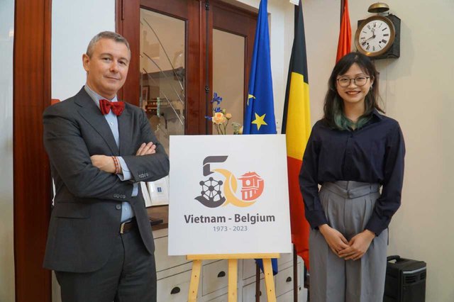 The Belgian Embassy in Viet Nam held a ceremony to announce the official logo marking the 50th anniversary of Việt Nam-Belgium diplomatic ties